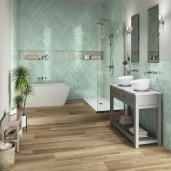 Concept Mosaïque Carrelage effet zellige 6,5x39,6cm FADO ACQUA