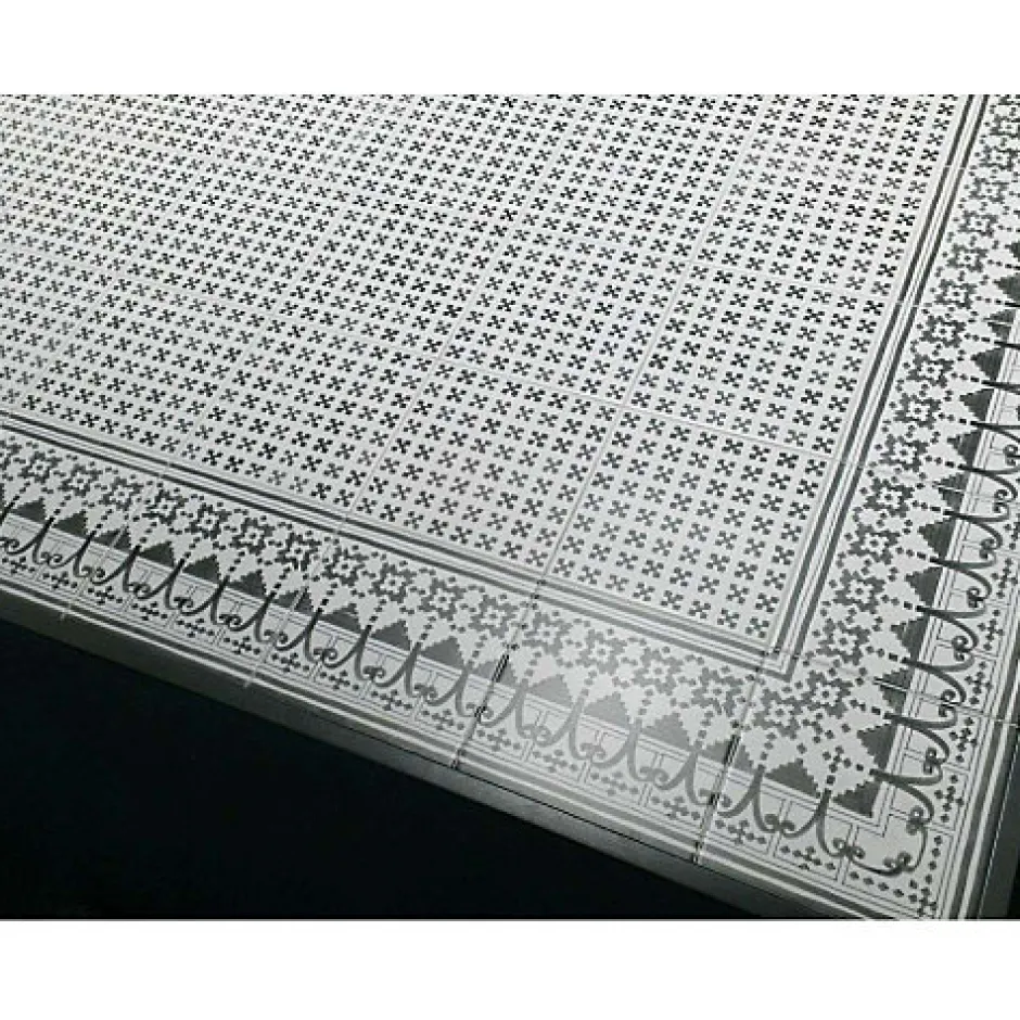 Aelle Carrelage Carrelage extérieur antidérapant effet pierre blanco 120x120 cm SEINE R BLANCO