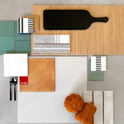 Carrelage extérieur antidérapant effet terrazzo grand format blanc 80x80 cm MICRA R Blanco GRIP-Eiffel art construction New