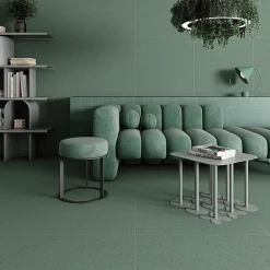 Eiffel art construction Carrelage extérieur antidérapant effet terrazzo grand format bleu 80x80 cm MICRA R Indigo GRIP