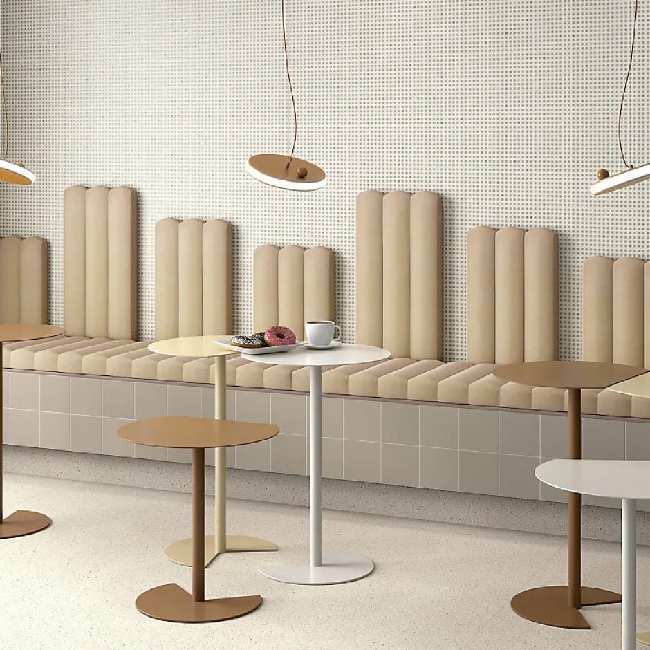 Carrelage extérieur antidérapant effet terrazzo grand format marron 80x80 cm MICRA R Umbra GRIP-Eiffel art construction Sale