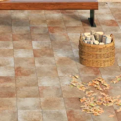 Aelle Carrelage Carrelage extérieur effet pierre méditerranéenne rustique 33,3x33,3 cm - MYK-PALA