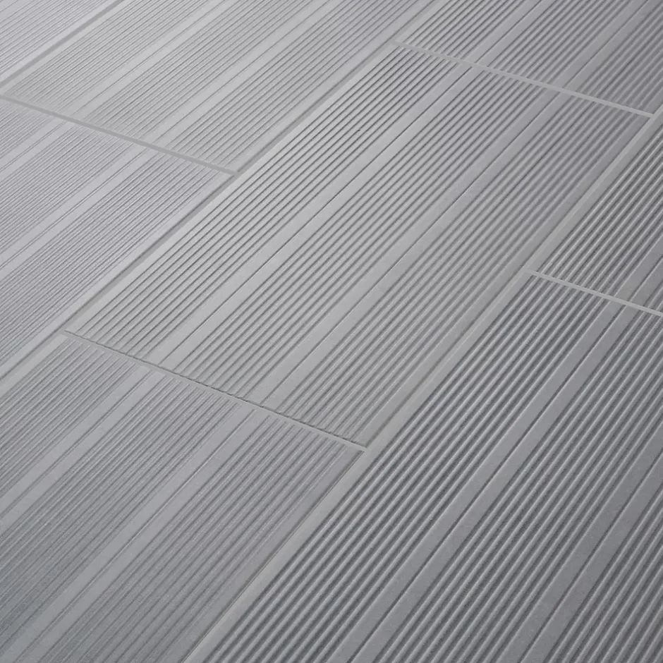 GoodHome Carrelage extérieur Kontempo anthracite 37 x 75 cm (vendu au carton)