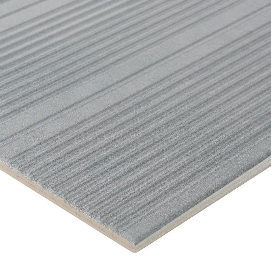 GoodHome Carrelage extérieur Kontempo anthracite 37 x 75 cm (vendu au carton)