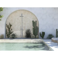 Carrelage extérieur piscine carré beige mate 15x15 cm SPA&POOLS CANVAS MAT-Aelle Carrelage Clearance