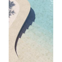 Carrelage extérieur piscine carré beige mate 15x15 cm SPA&POOLS CANVAS MAT-Aelle Carrelage Clearance