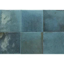 Aelle Carrelage Carrelage extérieur piscine carré bleu brillant 15x15 cm SPA&POOLS BLUE NIGHT