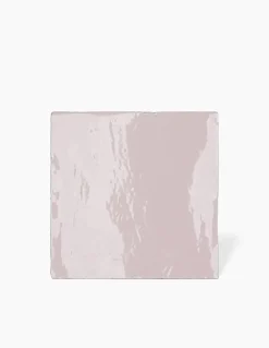 Comptoir du Cérame Carrelage faïence murale pâte blanche Epopée Rose Ballerine - 13x13 cm pour intérieur - MK2305267