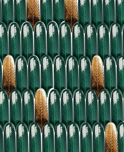 Carrelage Signature Carrelage feuilles longues vert uni 19,5x5,7 cm - prix à la piéce-