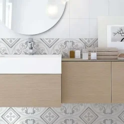 Estudio Ceramico Carrelage Frame 15 BW Tie - Mat 15x15cm ( vendu par boite de 0,95 m² )