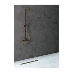 Carrelage grès cérame effet métal Mood 100x50 cm Noir - Naturel - boîte de 1.49 m2-Gioia Materia Online