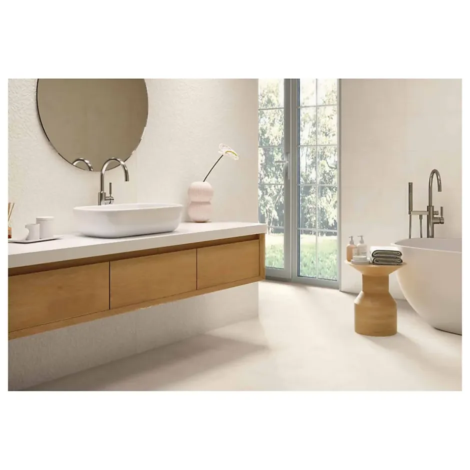 Gioia Materia Carrelage grès cérame effet argile TERRA 120x60 cm Gobi - Naturel - boîte de 1.44 m2