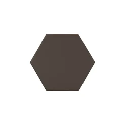 Carrelage grès cérame effet graphique KROMATIKA Hexagone Hexagone 11.6x10.1 cm Marron - Mat - boîte de 0.44 m2-Gioia Materia New