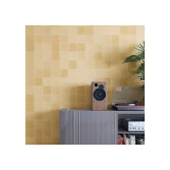 Gioia Materia Carrelage grès cérame effet carreau ciment uni Pop Tile Sixties 15x15cm (8 couleurs) 15x15 cm Beige foncé - Satiné - boîte de 1 m