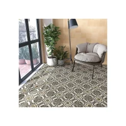 Gioia Materia Carrelage grès cérame effet carreau ciment uni Pop Tile Sixties 15x15cm (8 couleurs) 15x15 cm Beige foncé - Satiné - boîte de 1 m