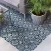 Gioia Materia Carrelage grès cérame effet carreau ciment Valencia Lonja 25x25 cm Bleu - Mat - boîte de 1.13 m2