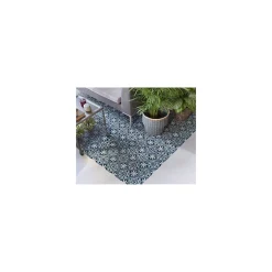 Gioia Materia Carrelage grès cérame effet carreau ciment Valencia Lonja 25x25 cm Bleu - Mat - boîte de 1.13 m2