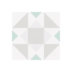 Gioia Materia Carrelage grès cérame effet carreau ciment PARIS OPÉRA 25x25cm 25x25 cm Blanc cassé - Mat - boîte de 1.13 m2