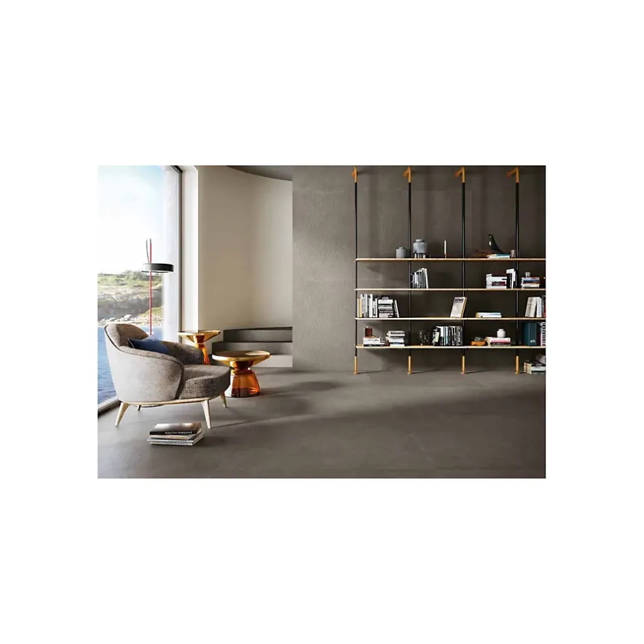 Gioia Materia Carrelage grès cérame effet argile TERRA 120x60 cm Fumo - Naturel - boîte de 1.44 m2