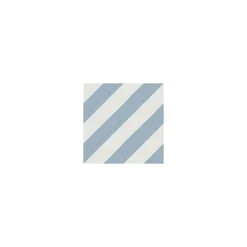 Carrelage grès cérame effet carreau de ciment MAORI GOROKA 20x20 cm Bleu Ciel - Mat - boîte de 1 m2-Gioia Materia Outlet