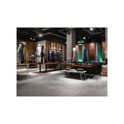 Gioia Materia Carrelage grès cérame effet ciment brut REGENERATION 90x90 cm Gris Foncé, Anthracite - Semi-Poli / Lappato - boîte de 0.80 m2