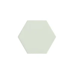 Carrelage grès cérame effet graphique KROMATIKA Hexagone Hexagone 11.6x10.1 cm Vert Pastel - Mat - boîte de 0.44 m2-Gioia Materia Clearance