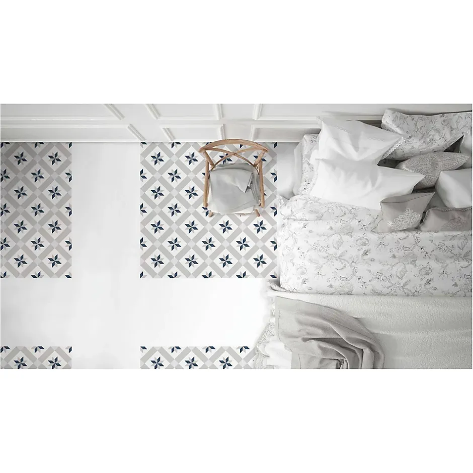 Gioia Materia Carrelage grès cérame effet carreau ciment PARIS LUNA 25x25cm 25x25 cm Amande - Mat - boîte de 1.13 m2