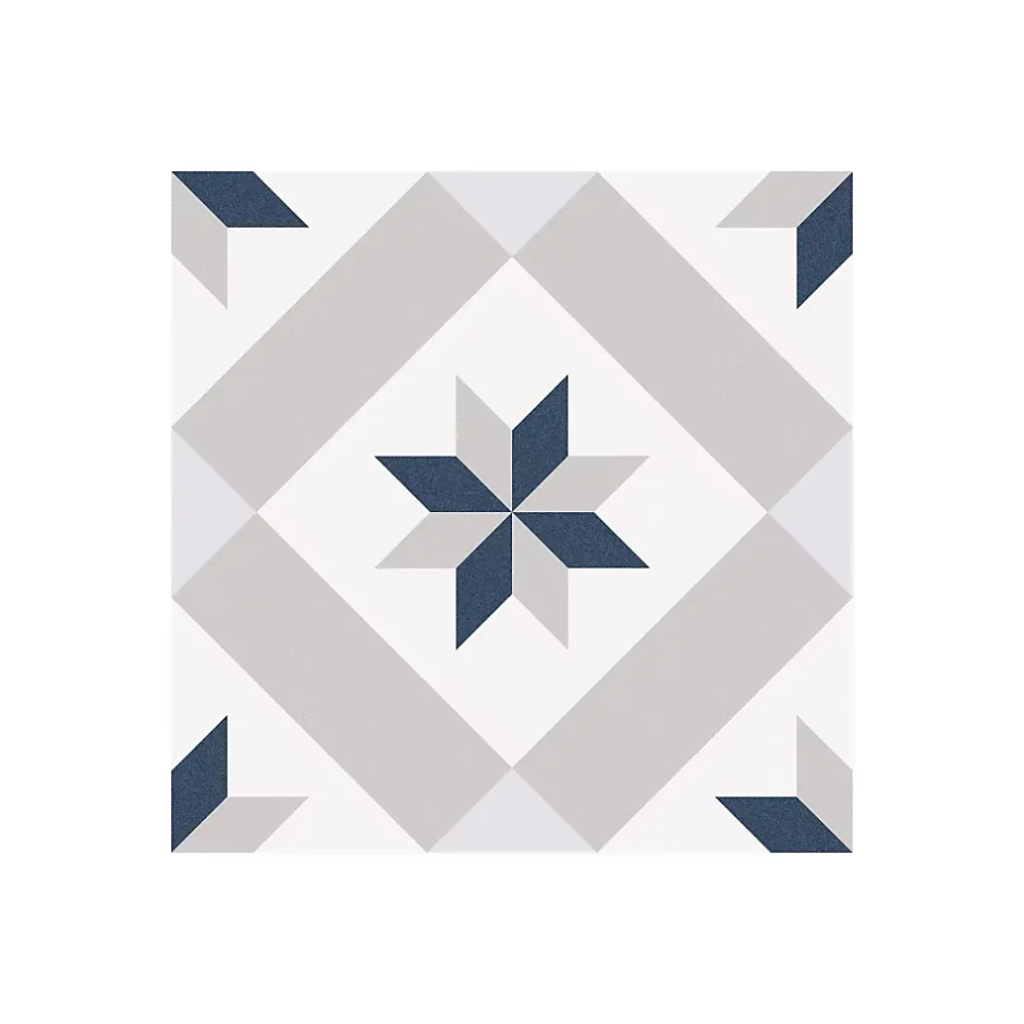 Gioia Materia Carrelage grès cérame effet carreau ciment PARIS LUNA 25x25cm 25x25 cm Amande - Mat - boîte de 1.13 m2