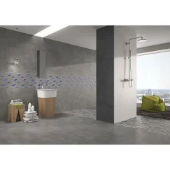 Gioia Materia Carrelage grès cérame effet béton ciré CEMENTO 60x60 cm Gris Moyen - Semi-Poli / Lappato - boîte de 1.44 m2