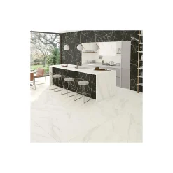 Gioia Materia Carrelage grès cérame effet marbre MARMOLIGHT 120x60 cm Blanc - Brillant / Poli - boîte de 1.42 m2