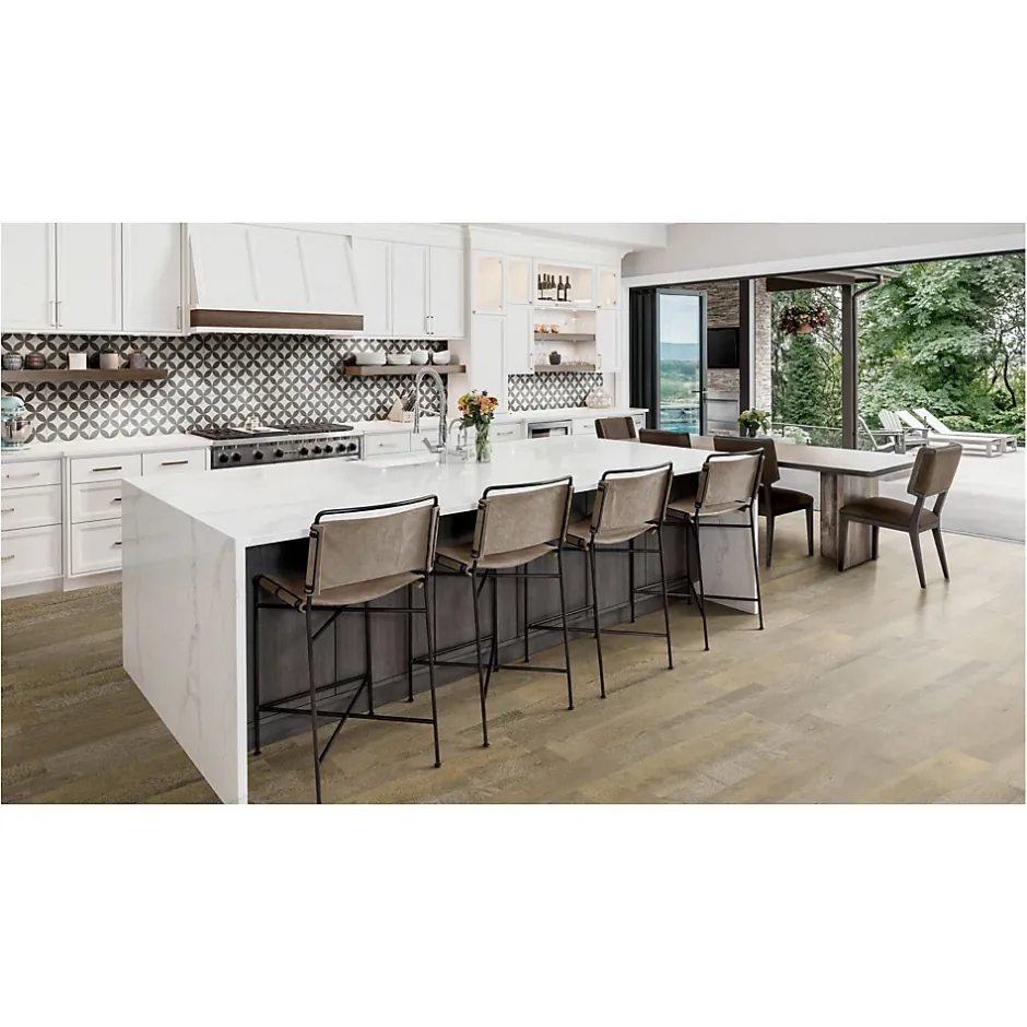 Carrelage grès cérame effet carreau ciment vieilli CHEZ COCO SUN 25x25cm 25x25 cm Noir et Blanc - Mat - boîte de 1.13 m2-Gioia Materia Online