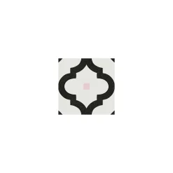 Carrelage grès cérame effet carreau de ciment MAORI LADAKHI 20x20 cm Noir - Mat - boîte de 1 m2-Gioia Materia Discount