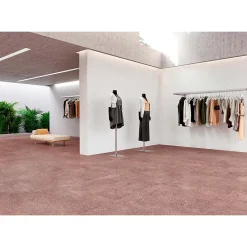 Carrelage grès cérame effet terrazzo Wind 100x25 cm Rouge - Naturel - boîte de 1.75 m2-Gioia Materia Best