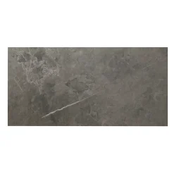 GoodHome Carrelage grès cérame émaillé Ultimate effet marbre gris L. 75 x l.37,5 cm