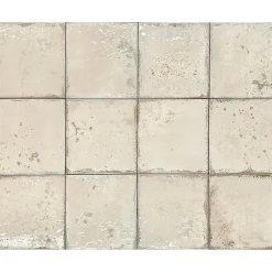 Carrelage grès cérame premium Era Cream 12x12 cm Brillant Design Rustique pour tous types de Murs.-Lux Mosaic Best