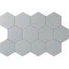 Lux Mosaic Carrelage Hexagonal Effet Béton Gris Clair Intérieur/Extérieur . Grès Cérame. Essence Pearl 14x16cm