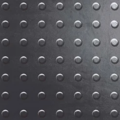 Carrelage Signature Carrelage imitant le metal 20X20 Decor Lisse Facon Ad Noir 11mm - vendu par boite de 1 m2 soit 25 carreaux -