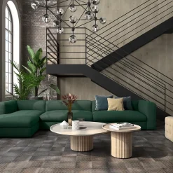 Carrelage imitant le metal 20X20 Decor Lisse Facon Ad Gris 11mm - vendu par boite de 1 m2 soit 25 carreaux --Carrelage Signature Sale