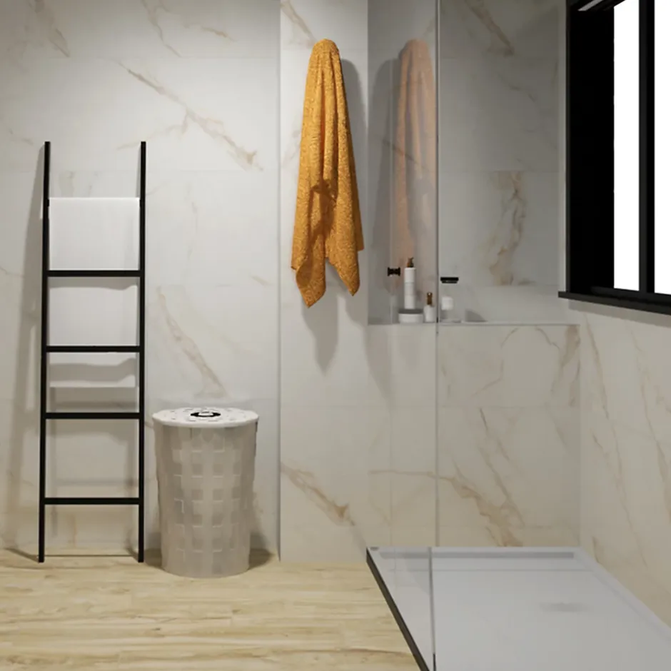 Carrelage imitation bois - Série WOODEN - Dimensions: 20 x100 cm - Light Beige-Love New