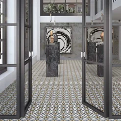 Carrelage Imitation Carreaux de Ciment 15x15 Carole - Les Carreaux de Jean-Gioia Materia Online