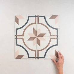 Carrelage Imitation Carreaux de Ciment ART NOUVEAU DECOR 20x20 Embassy Colour - Les Carreaux de Jean-Gioia Materia Hot