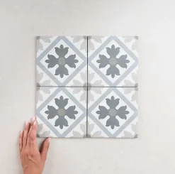 Carrelage Imitation Carreaux De Ciment 15x15 FIORELLA Martia - Les Carreaux de Jean-Les Carreaux De Jean  Clearance