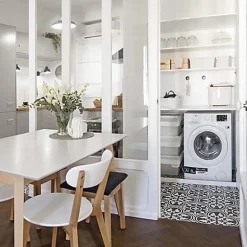 Carrelage Imitation Carreaux de Ciment LA MADELEINE 20x20 Flavie Noir - Les Carreaux de Jean-Les Carreaux De Jean  Sale