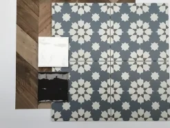 Les Carreaux De Jean  Carrelage Imitation Carreaux De Ciment 20x20 LA VILETTE Benoit Bleu - Les Carreaux de Jean