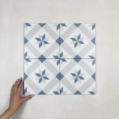 Carrelage Imitation Carreaux de Ciment LA MADELEINE 20x20 Dori - Les Carreaux de Jean-Les Carreaux De Jean  Outlet