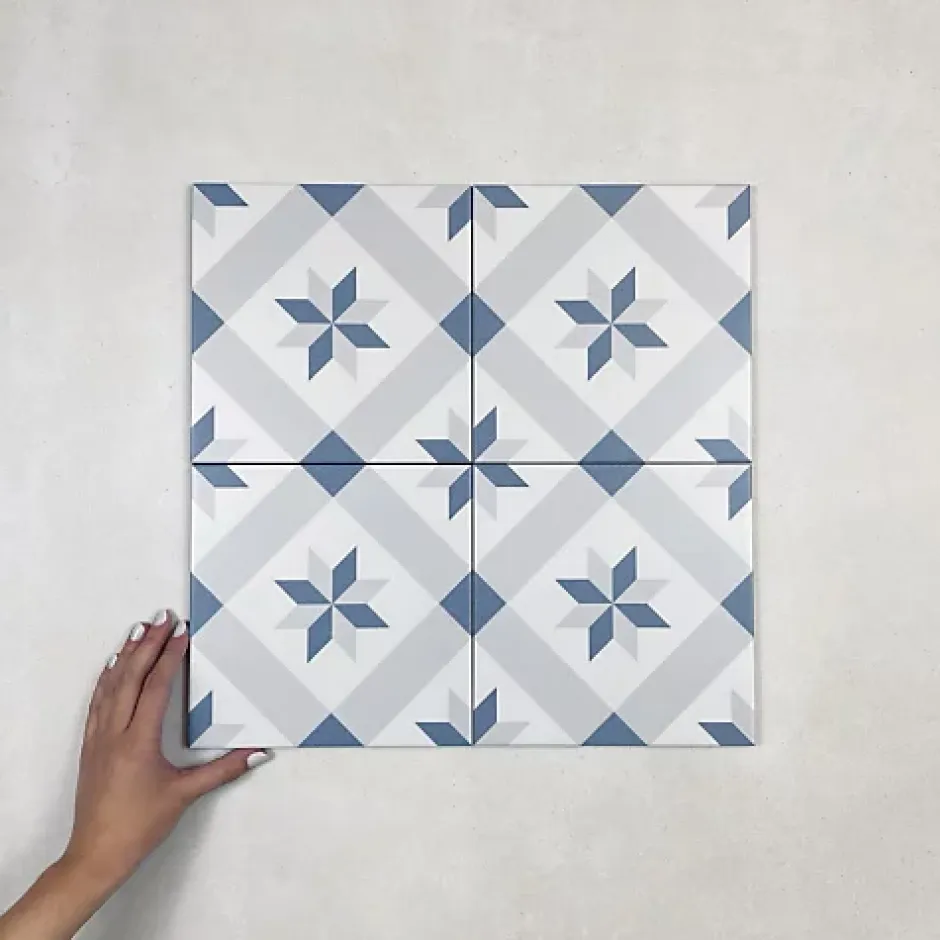 Carrelage Imitation Carreaux de Ciment LA MADELEINE 20x20 Dori - Les Carreaux de Jean-Les Carreaux De Jean Outlet