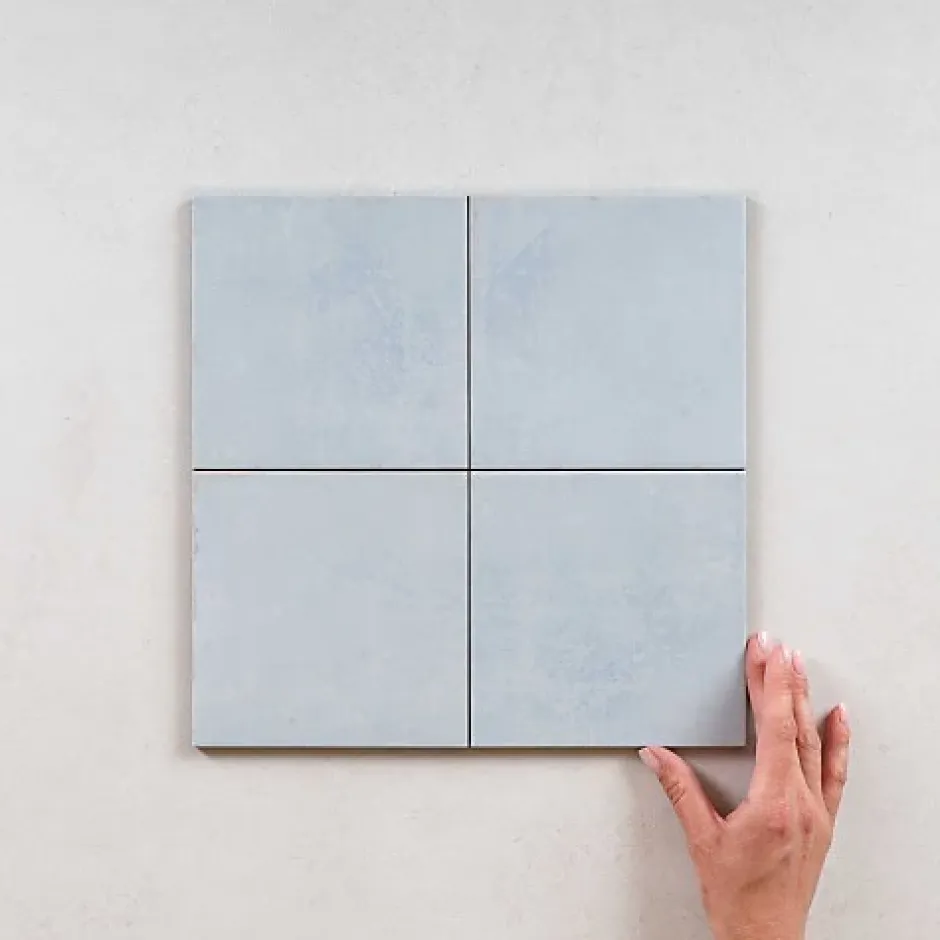 Carrelage Imitation Carreaux de Ciment Blue FIORENTINA 15x15 - Les Carreaux de Jean-Les Carreaux De Jean Discount