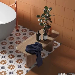 Carrelage Imitation Carreaux De Ciment 20x20 RIVOLI Terre - Les Carreaux de Jean-Les Carreaux De Jean  Outlet