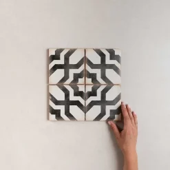 Carrelage Imitation Carreaux De Ciment 12,5x12,5 CASABLANCA Farissi - Les Carreaux de Jean-Les Carreaux De Jean  Outlet