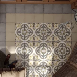 Carrelage Imitation Carreaux de Ciment ART NOUVEAU DECOR 20x20 Majestic Colour - Les Carreaux de Jean-Gioia Materia Clearance